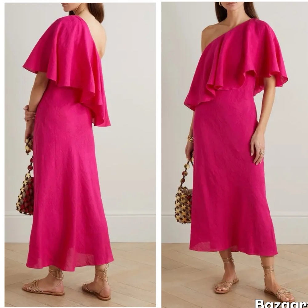 Three Graces London One Shoulder Maxi Dress